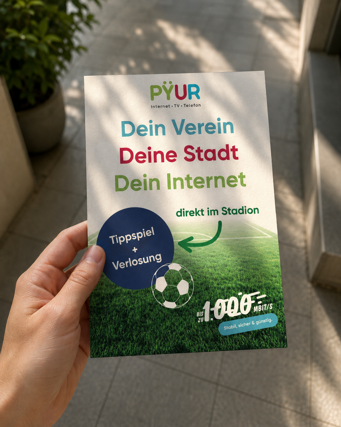 PŸUR Flyer Variante 2